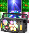 80W párty svetlo 6-v-1, LED pódiový reflektor s efektom včelieho oka, RGBW lúčové efekty so stroboskopom pre DJ, diskotéky, párty, svadby a tanec