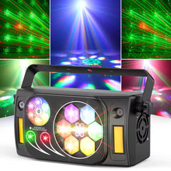 80W párty svetlo 6-v-1, LED pódiový reflektor s efektom včelieho oka, RGBW lúčové efekty so stroboskopom pre DJ, diskotéky, párty, svadby a tanec
