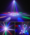 Mini 30W párty svetlo Moving Head RGB DMX512, ovládanie hudbou, stroboskop, pódiový reflektor pre DJ, disco párty a Vianoce