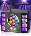 100W stroboskopický pódiový reflektor s včelím okom, 4-v-1 RGBW LED efektové svetlo, DMX512 DJ svetelný efekt pre diskotéky, párty, koncerty a nočné kluby
