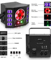 100W stroboskopický pódiový reflektor s včelím okom, 4-v-1 RGBW LED efektové svetlo, DMX512 DJ svetelný efekt pre diskotéky, párty, koncerty a nočné kluby