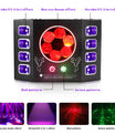 100W stroboskopický pódiový reflektor s včelím okom, 4-v-1 RGBW LED efektové svetlo, DMX512 DJ svetelný efekt pre diskotéky, párty, koncerty a nočné kluby
