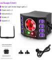 100W stroboskopický pódiový reflektor s včelím okom, 4-v-1 RGBW LED efektové svetlo, DMX512 DJ svetelný efekt pre diskotéky, párty, koncerty a nočné kluby
