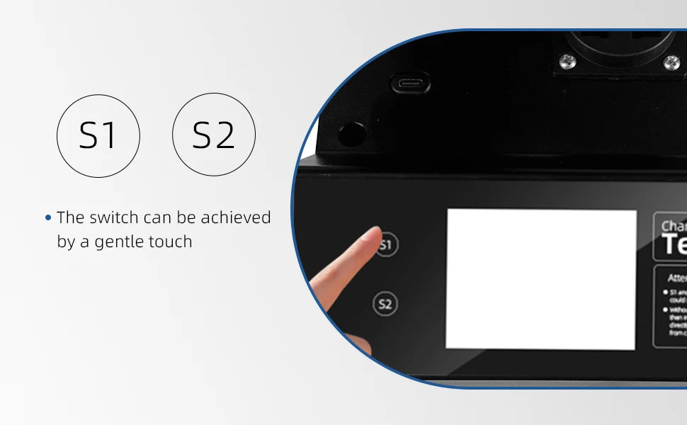 Typ-2 EV-Ladestation Tester mit LED-Anzeige – 32A Kurzzeit-Belastung, S1/S2 Fahrzeugsignal-Simulation, IP54, für EU-Standard-Ladepunkte
