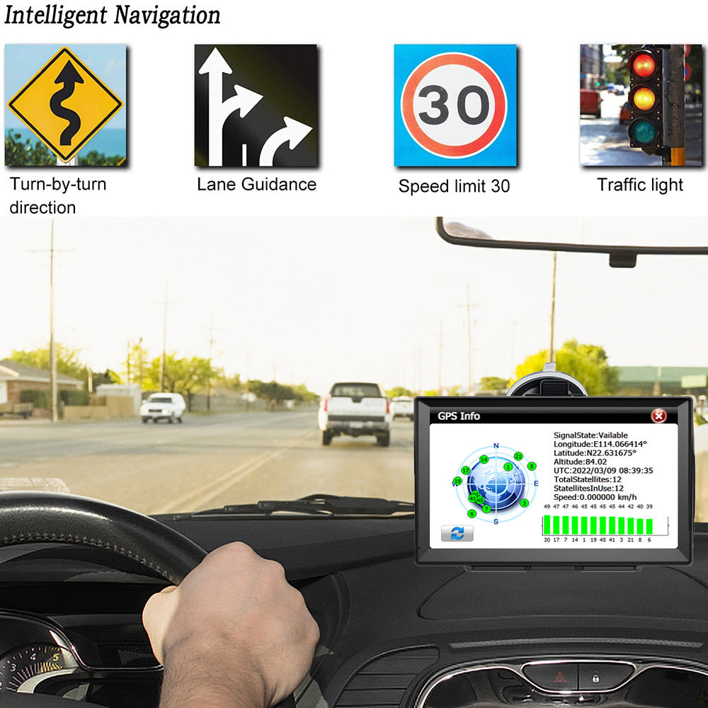 NOEIFEVO XT90 GPS Navigation, 9 Zoll Touchscreen mit Europa-Karten, 8GB 256MB, mehrsprachig, Unterstützung FM, für PKWs/Transporter/LKWs