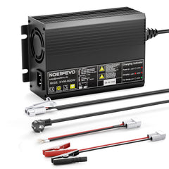 NOEIFEVO 58.4V 10A LiFePO4 Akku-Ladegerät für 51.2V(48V) 16S Lithium Akku Für Golfwagen, Wohnmobile und Elektro-Angelmotoren