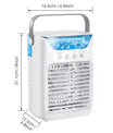 Mobile Klimaanlage, 700 ml Mini-Klimaanlage, tragbare mobile Klimaanlage mit USB 4 in 1, mit 2/4/6 Stunden-Timer, 3 Geschwindigkeiten und 2 Nebelmodi, 7 Farben, Mini-Luftkühler für Zuhause, Büro