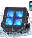 40W wasserdichter LED-PAR-Scheinwerfer (4x10W RGBWA+UV) mit integriertem Akku und DMX-Steuerung für DJs und Discos