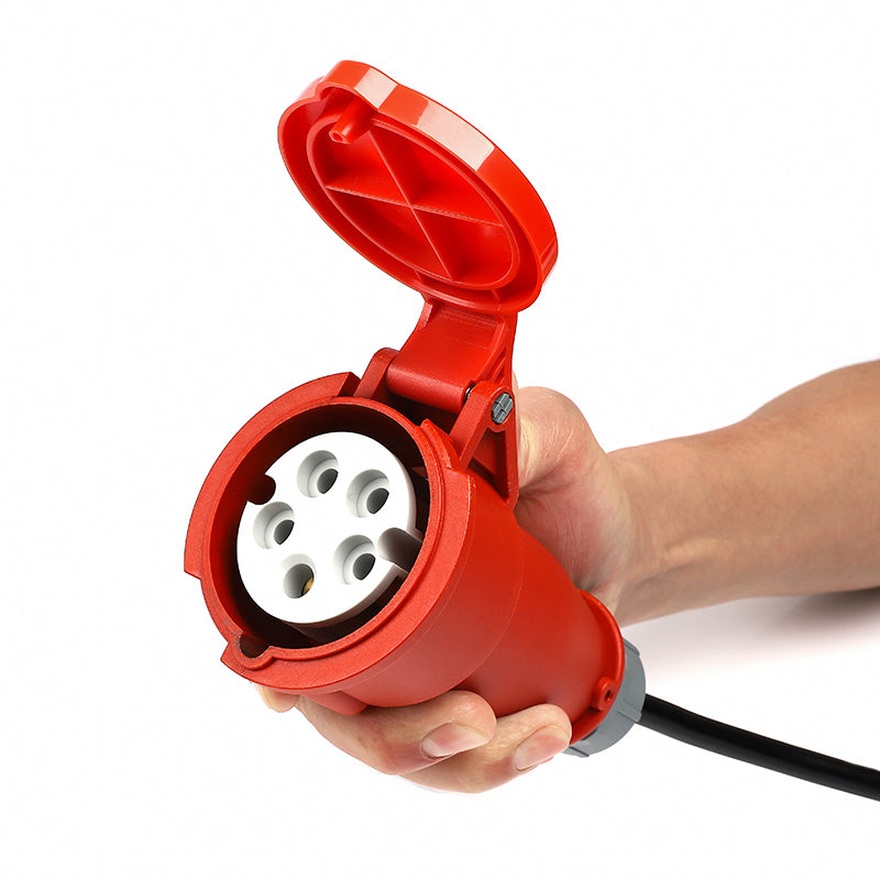 Typ 2 Mobile EV Ladekabel, 11KW 16A 3 Phase Elektrofahrzeuge Ladestation, Schnelleres Heim EV Ladegerät für Typ 2 Auto, Schuko Adapter für Reisen